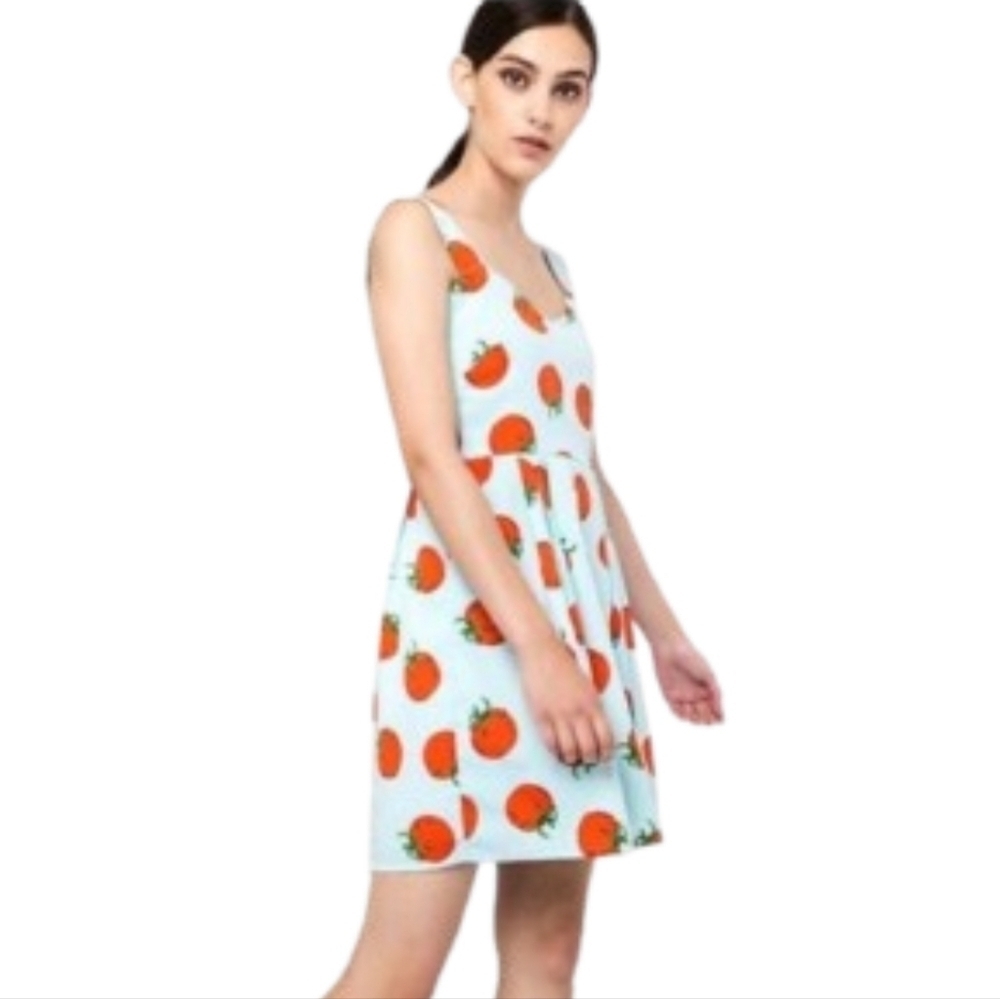 COMPAÑIA FANTASTICA Tomato Collection Lined Sundress, Designed in Spain